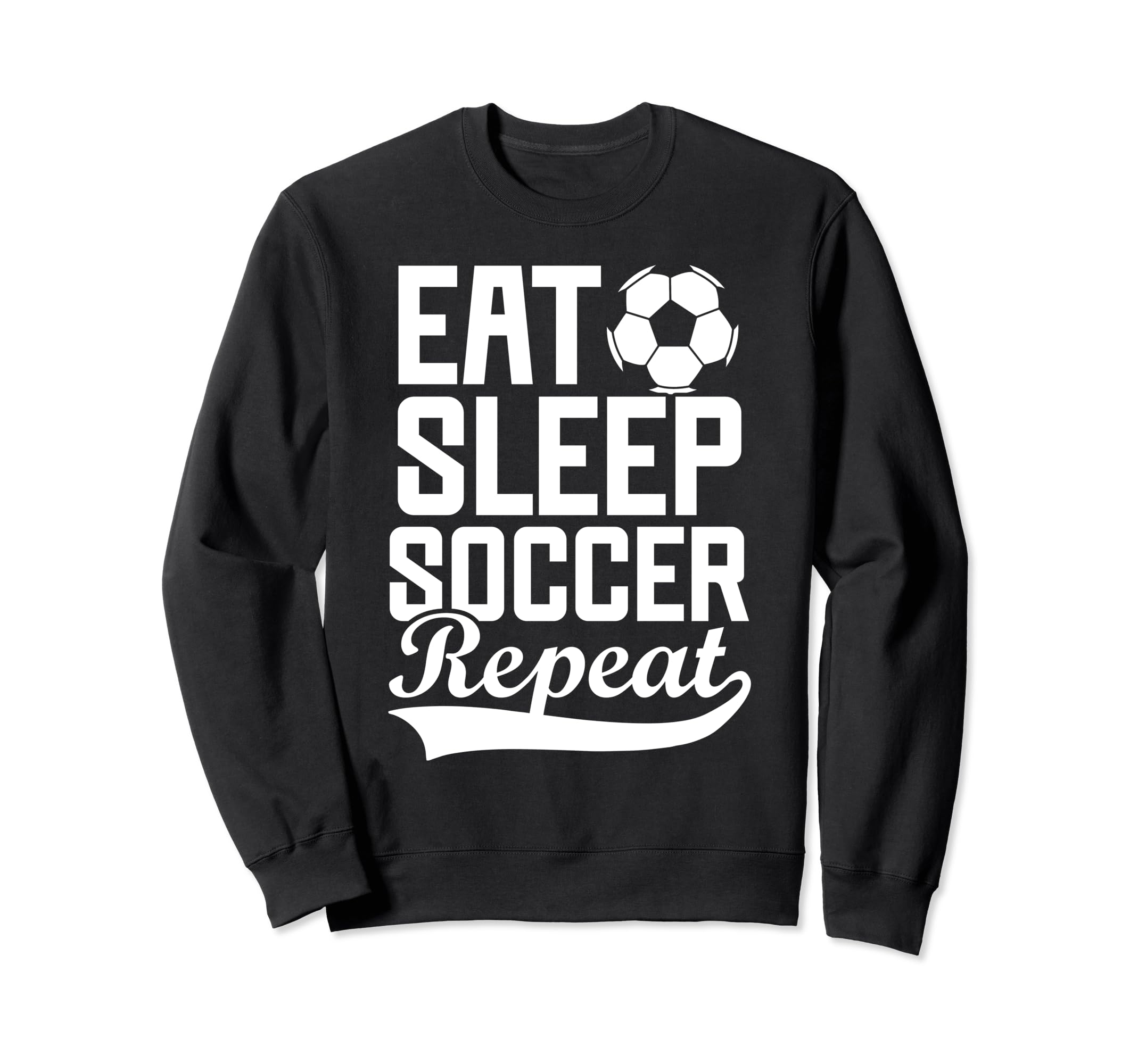 Eat Sleep Soccer Repeat Fantasy Sweatshirt - Custom Art Print for Adults