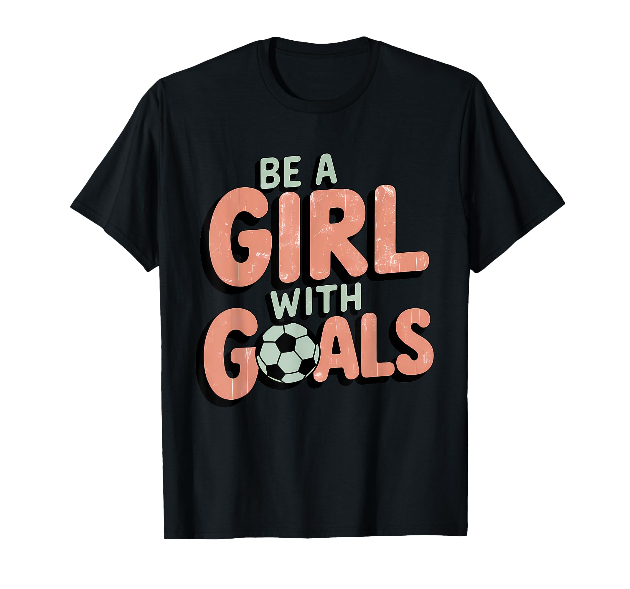 Be Goals Soccer Player Soccer T-Shirt - Graphic Print for Adults