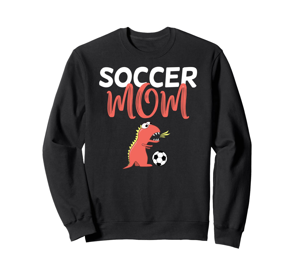 Threadless Boriana Soccer Mom Dinosaur Sweatshirt - Trendy Graphic Unisex