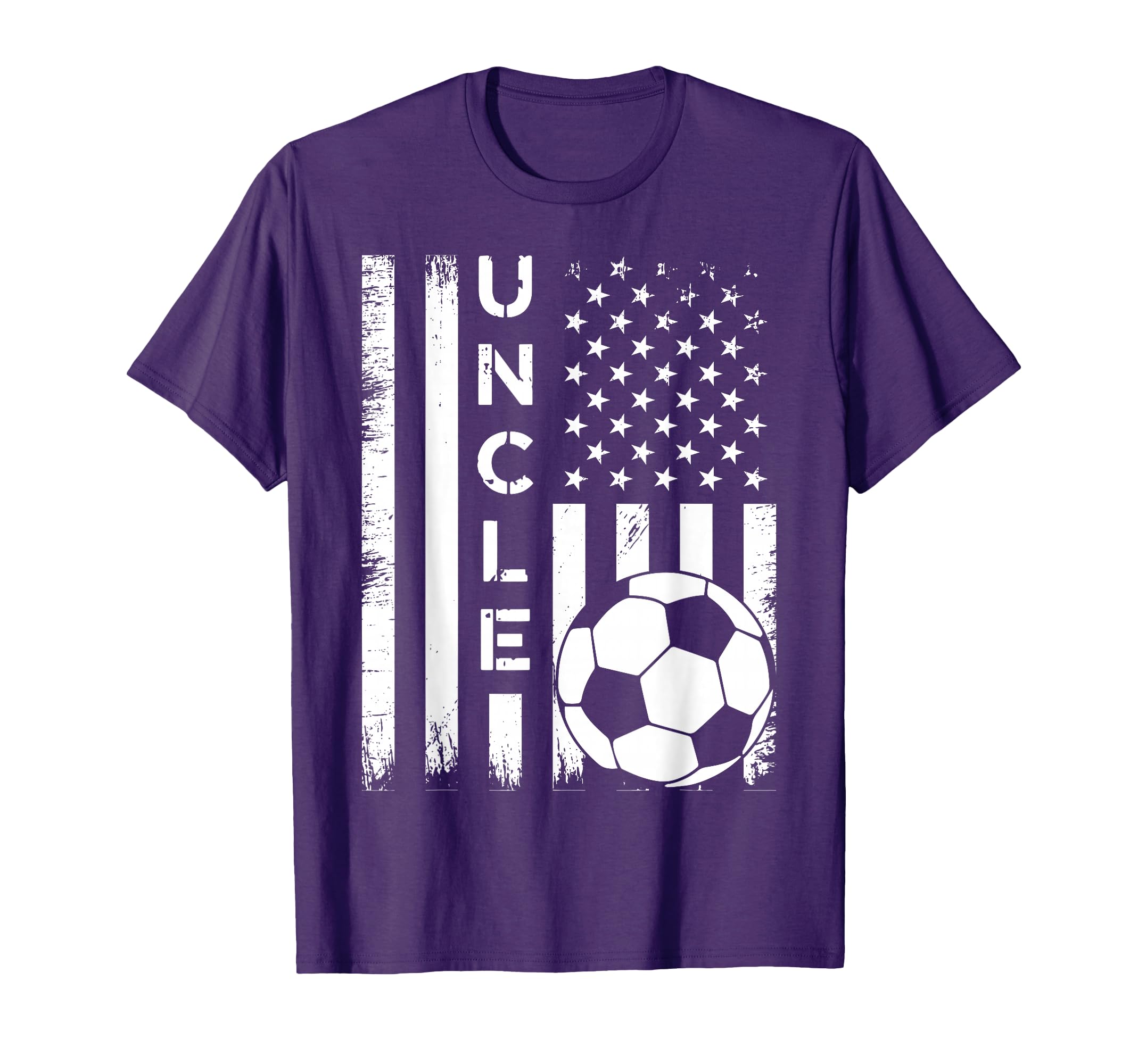 Soccer Uncle American Flag T-Shirt - Minimalist Print for Adults