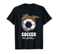 Proud Soccer Mom Mama Leopard T-Shirt - Fun Novelty Design for Adults
