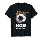 Proud Soccer Mom Mama Leopard T-Shirt - Fun Novelty Design for Adults
