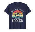 Just Grandma Who Loves Soccer T-Shirt - Custom Art Print Unisex