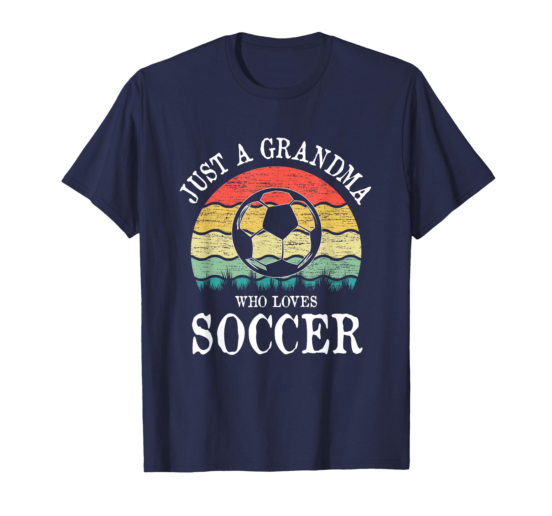 Just Grandma Who Loves Soccer T-Shirt - Custom Art Print Unisex