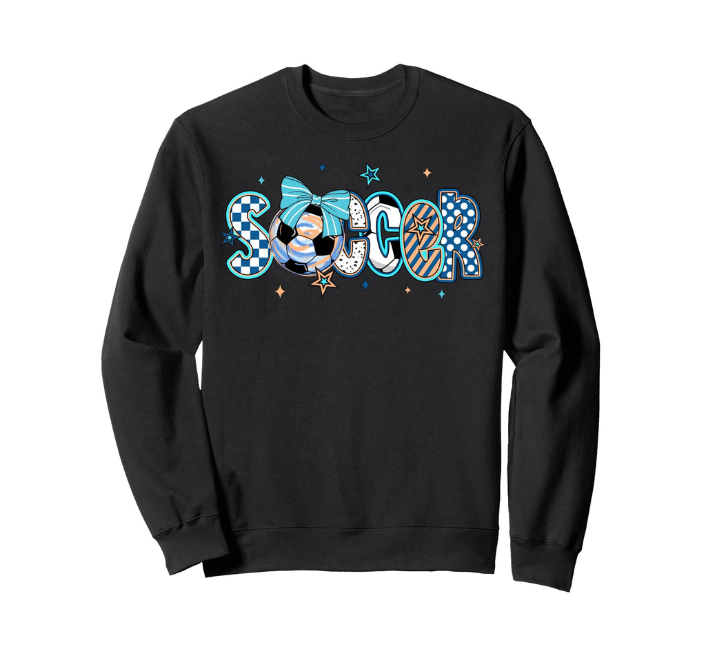 Soccer Game Day Mom Daughter Soccer Sweatshirt - Trendy Graphic Men Women