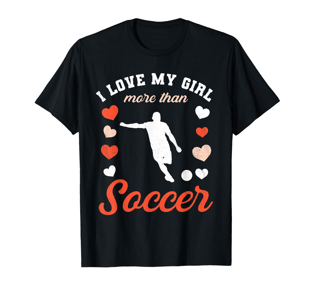 Love My Valentines Day Soccer T-Shirt - Casual Everyday Wear for Adults