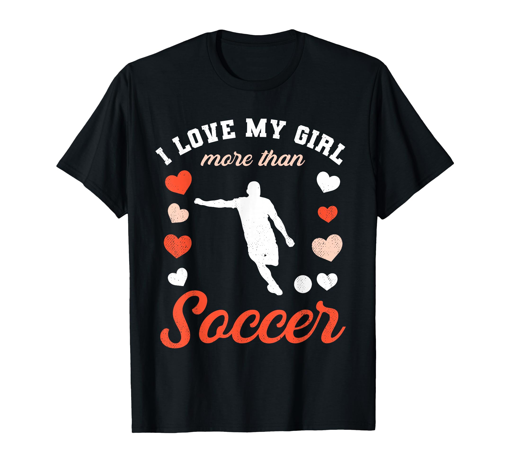 Love My Valentines Day Soccer T-Shirt - Casual Everyday Wear for Adults