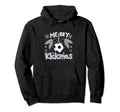 Soccer Goalkeeper Holiday Santa Claus Hoodie - Unique Graphic Men Women