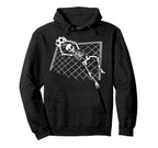 Skeleton Goalkeeper Soccer Goalie Hoodie - Aesthetic Graphic for Adults
