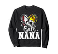 Ball Nana Baseball Softball Sweatshirt - Fun Novelty Design Men Women