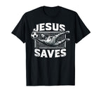 C J S Religious Christian Soccer Sweatshirt - Fun Novelty Design Men Women