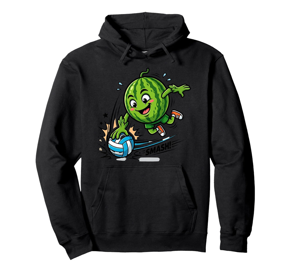 Watermelon Soccer Player Number 7 Hoodie - Minimalist Print for Adults