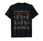 All I Want Is To Score Goals Soccer Reindeer T-Shirt - Graphic Print Unisex