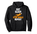 Eat Sleep Stop Goals Repeat Hoodie - Custom Art Print for Adults
