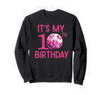 Its My 10Th Birthday Soccer Player Sweatshirt - Novelty Apparel for Adults