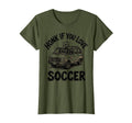 Honk If You Love Soccer Fun Soccer Mom T-Shirt - Novelty Apparel for Adults