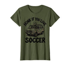 Honk If You Love Soccer Fun Soccer Mom T-Shirt - Novelty Apparel for Adults