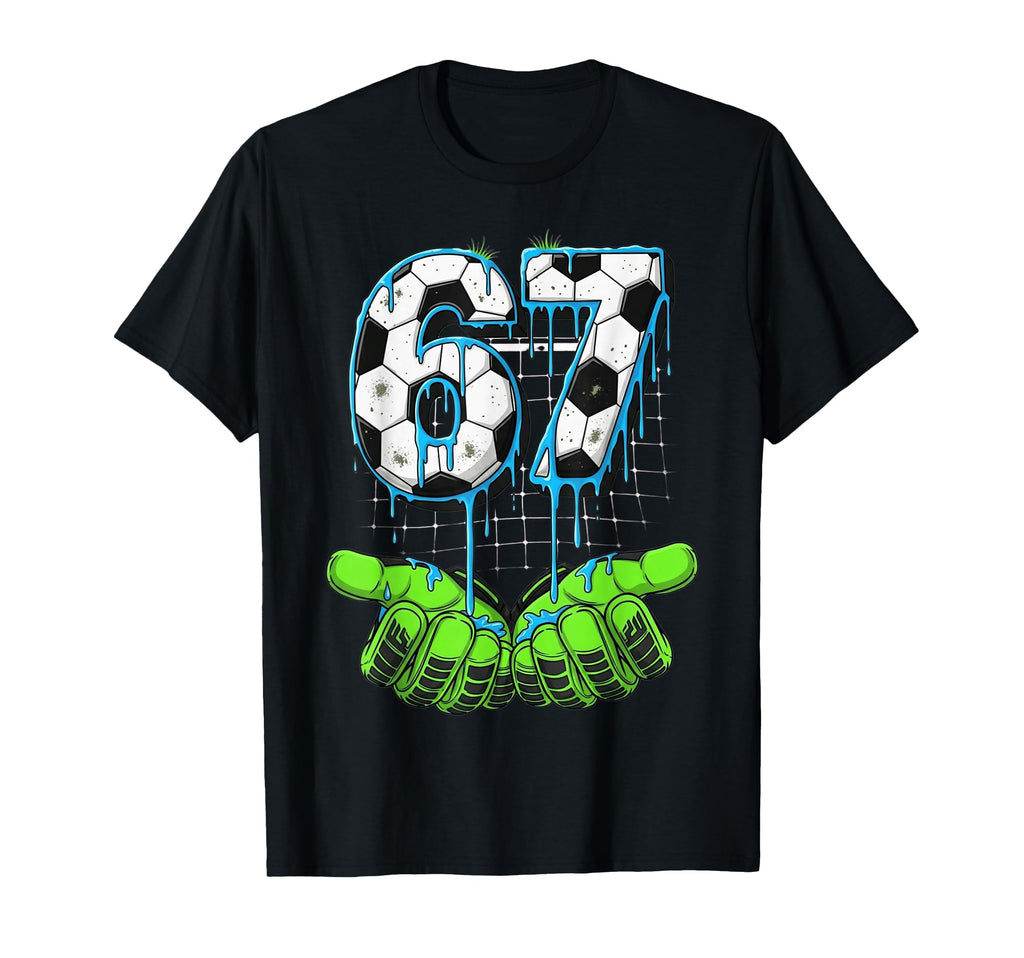 Soccer 67 Six Seven Funny Gen Alpha T-Shirt - Custom Art Print for Adults
