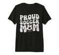 Proud Soccer Mom Football Mama Soccer T-Shirt - Graphic Print Unisex