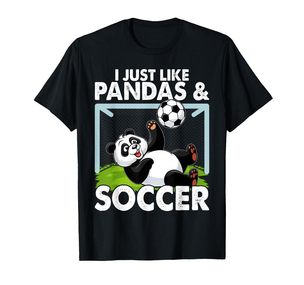 Panda Soccer I Just Love Pandas And T-Shirt - Graphic Print for Adults
