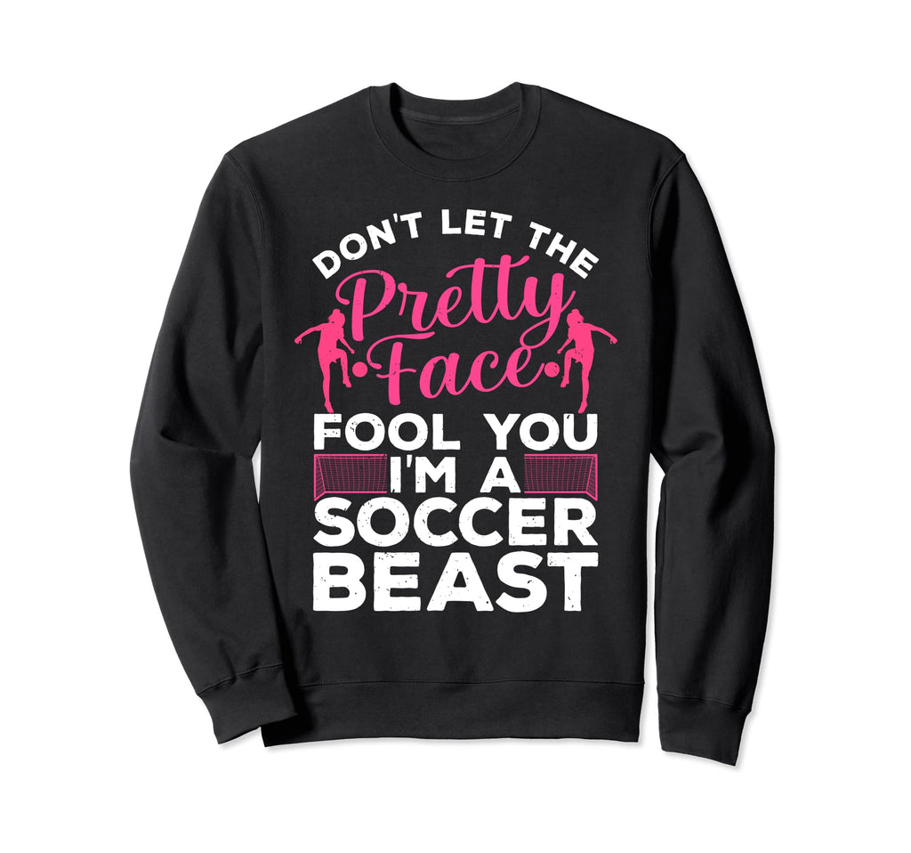 Funny Soccer Art Soccer Player Sport Sweatshirt - Unique Graphic Men Women