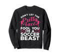 Funny Soccer Art Soccer Player Sport Sweatshirt - Unique Graphic Men Women