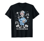Soccer Mom Skeletton Halloween Soccer T-Shirt - Unique Graphic Men Women