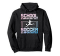 Funny Soccer Art Gag Soccer Player Hoodie - Aesthetic Graphic Men Women