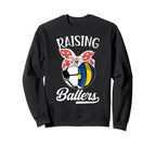 Raising Ballers Volleyball Soccer Sweatshirt - Aesthetic Graphic Unisex