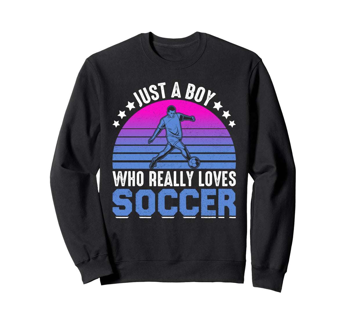 Just Who Really Loves Soccer Play Sweatshirt - Casual Everyday Wear Unisex
