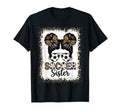 Soccer Sister Leopard Bun Player T-Shirt - Streetwear Style for Adults