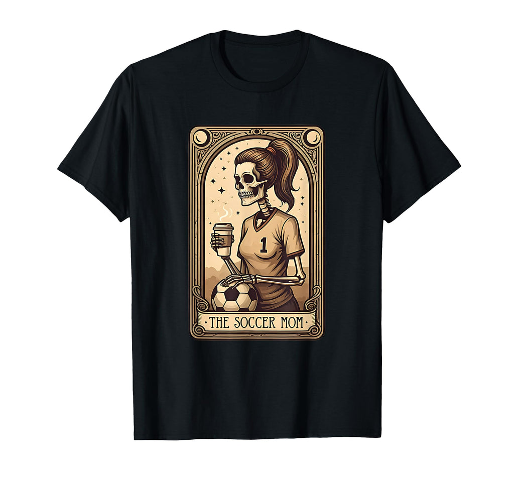 Funny Soccer Mom Tarot Card T-Shirt - Aesthetic Graphic for Adults