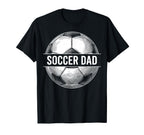 Soccer Dad Sports Father Soccer Ball T-Shirt - Graphic Print Men Women