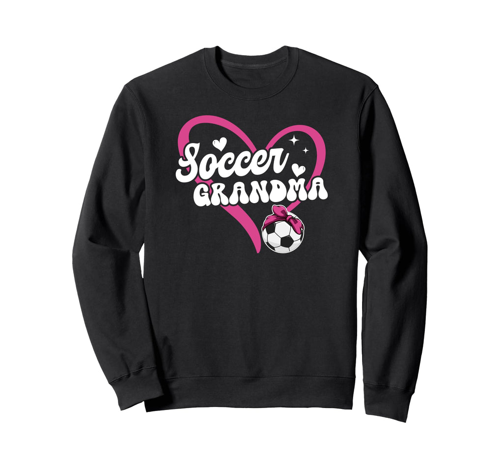 Soccer Grandma Heart Grandma Soccer Sweatshirt - Unique Graphic for Adults