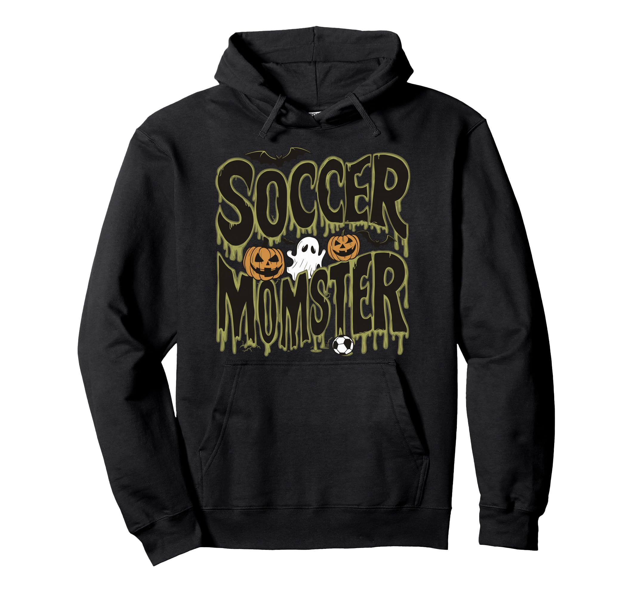 Soccer Momster Funny Halloween Hoodie - Fun Novelty Design for Adults