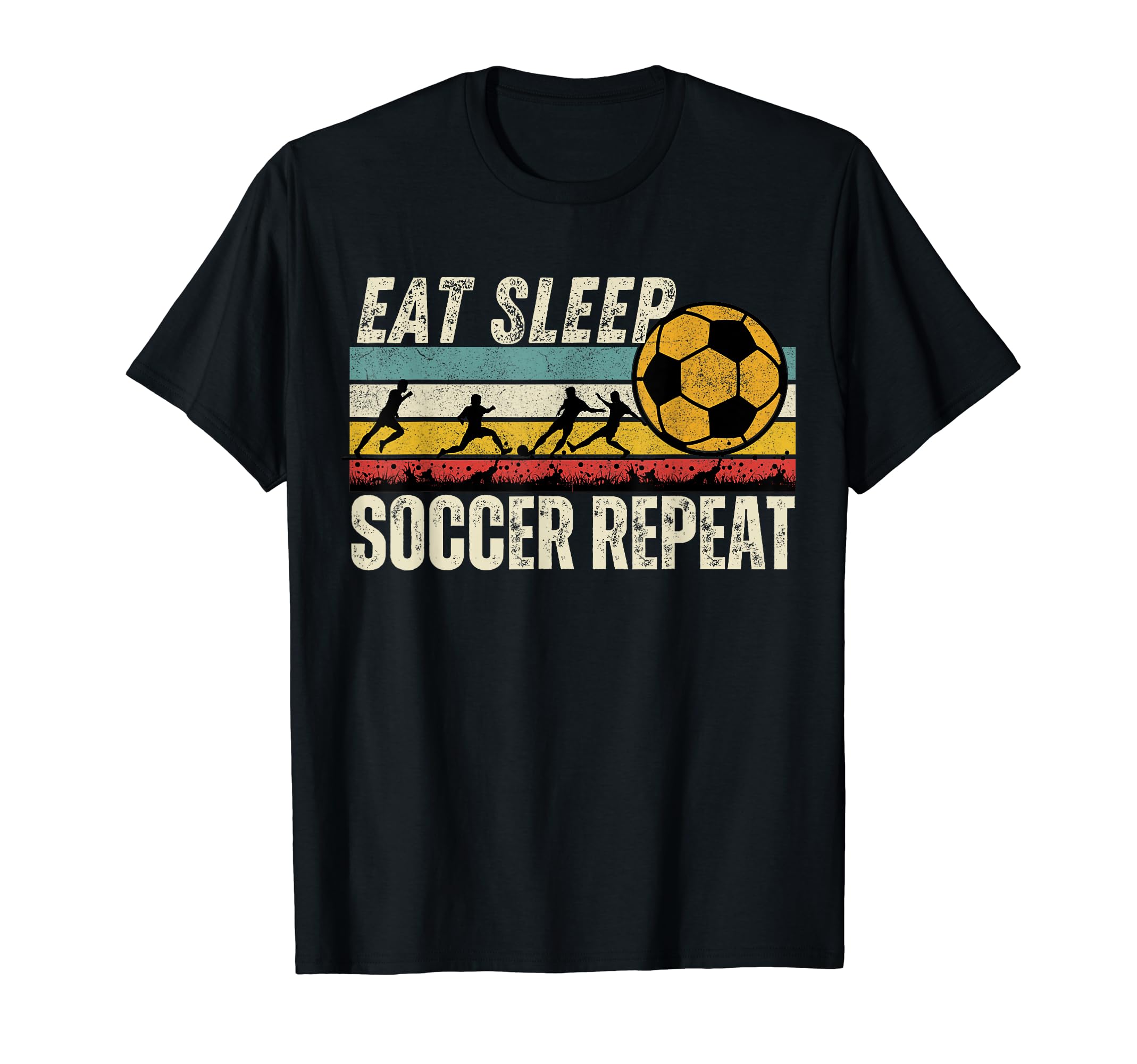 Eat Sleep Soccer Repeat Lover T-Shirt - Custom Art Print Unisex