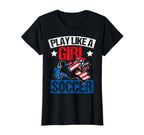 Play Like Soccer Player Athlete T-Shirt - Aesthetic Graphic for Adults