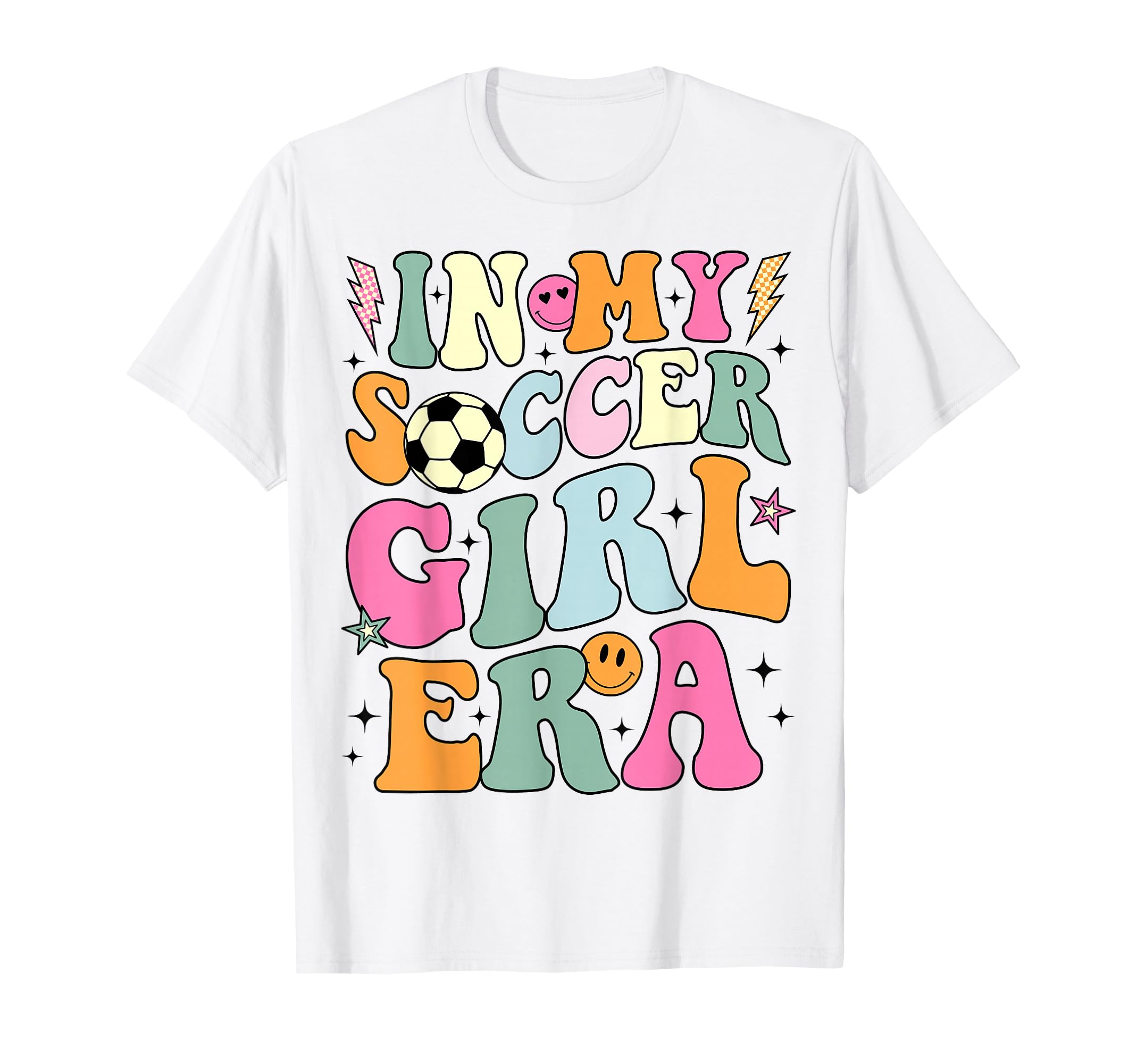 My Soccer Era Groovy Soccer T-Shirt - Graphic Print for Adults