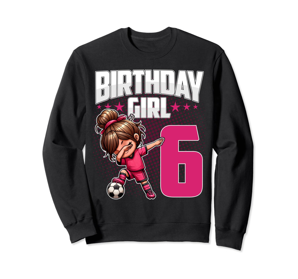 6Th Birthday Soccer Dabbing 6 Sweatshirt - Streetwear Style for Adults
