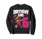 6Th Birthday Soccer Dabbing 6 Sweatshirt - Streetwear Style for Adults