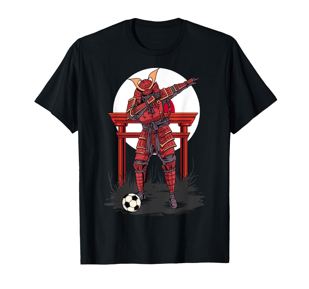 Dabbing Samurai Soccer Dab T-Shirt - Fun Novelty Design for Adults