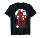 Dabbing Samurai Soccer Dab T-Shirt - Fun Novelty Design for Adults