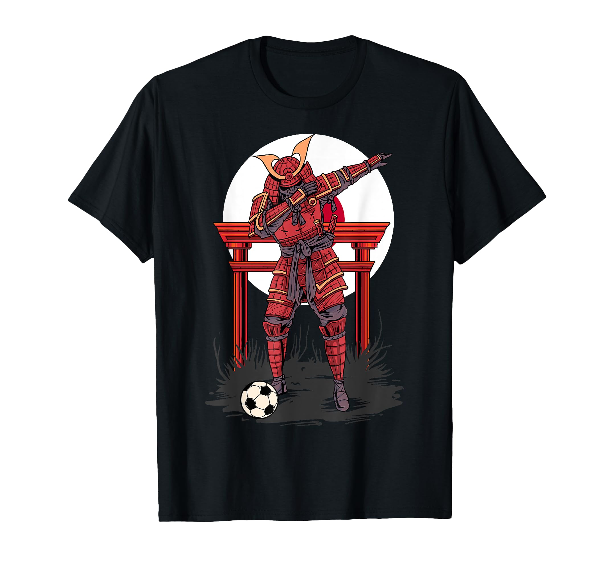 Dabbing Samurai Soccer Dab T-Shirt - Fun Novelty Design for Adults