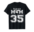 Proud Senior Soccer Mom Custom T-Shirt - Fun Novelty Design Men Women