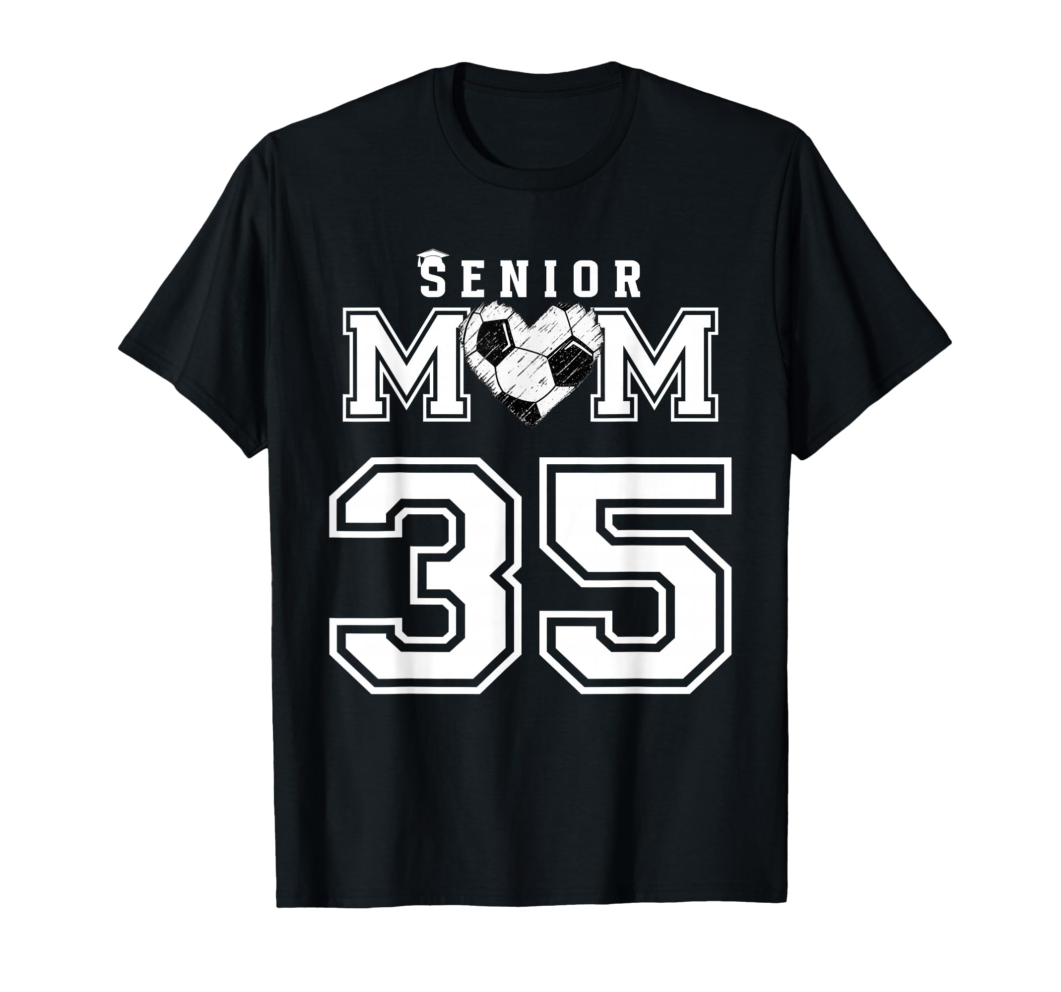 Proud Senior Soccer Mom Custom T-Shirt - Fun Novelty Design Men Women