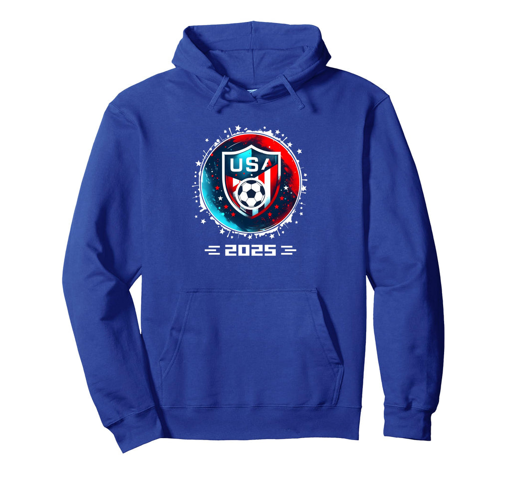 American Flag Soccer Soccer 2025 Hoodie - Unique Graphic Unisex