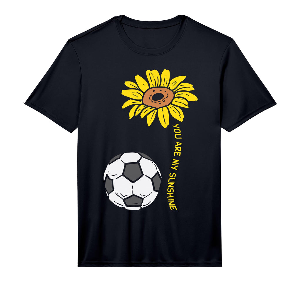 You Are My Sunshine Sunflower Soccer T-Shirt - Graphic Print for Adults