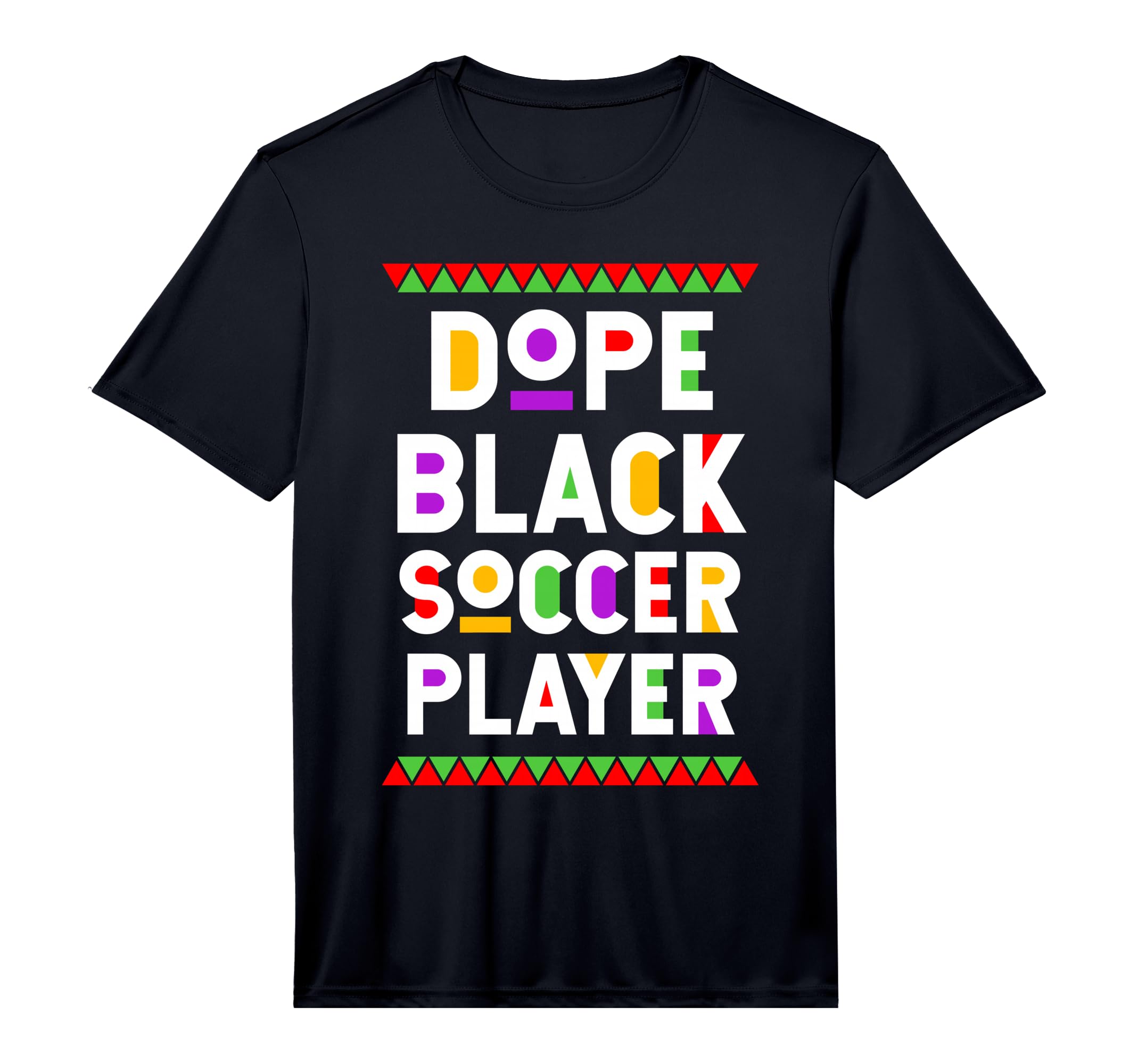 Dope Black Soccer Player African T-Shirt - Graphic Print Men Women