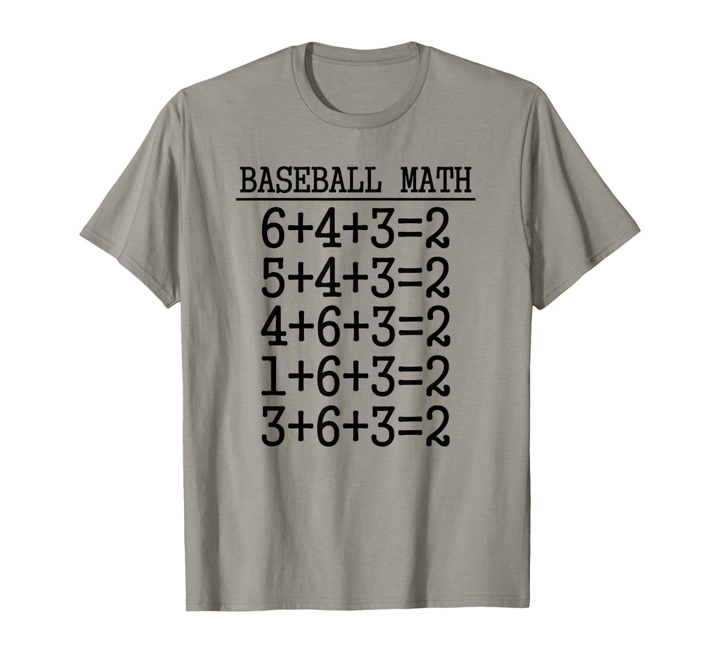 6 4 3 2 Baseball Math Softball Game T-Shirt - Novelty Apparel for Adults