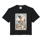 Soccer Mom Tarot Card Skeleton Sweatshirt - Aesthetic Graphic for Adults